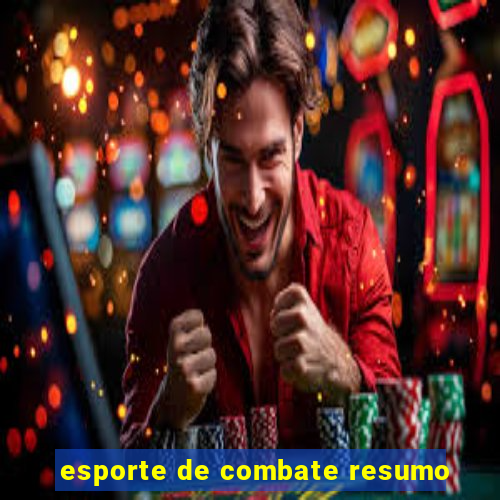 esporte de combate resumo